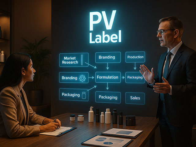 خدمات تولید بدون کارخانه و پرایویت لیبل با PVLABEL