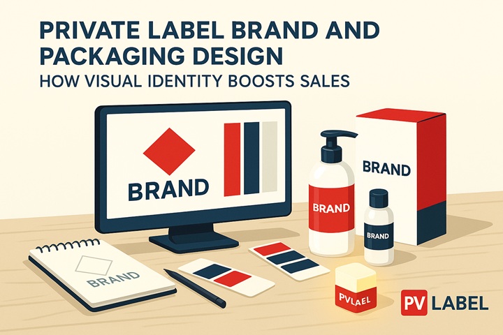 🎨 طراحی برند و بسته‌بندی در مدل پرایویت لیبل
