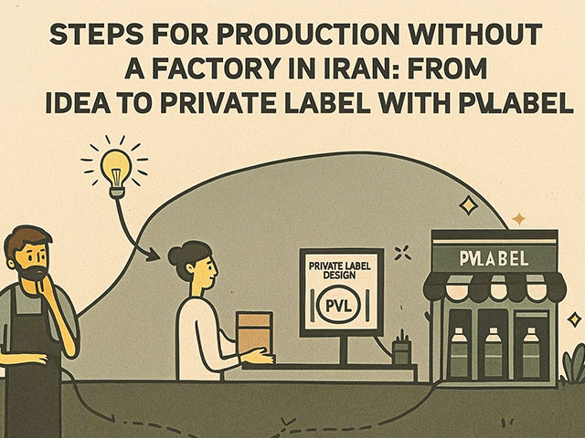 🧭 مراحل تولید بدون کارخانه (پرایویت لیبل) در ایران؛ از ایده تا محصول نهایی